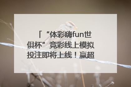 “体彩嗨fun世俱杯”竞彩线上模拟投注即将上线！赢超级大乐透体验券