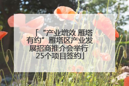 “产业增效 雁塔有约”雁塔区产业发展招商推介会举行 25个项目签约