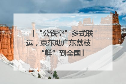 “公铁空”多式联运，京东助广东荔枝“鲜”到全国