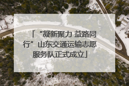 “凝新聚力 益路同行”山东交通运输志愿服务队正式成立