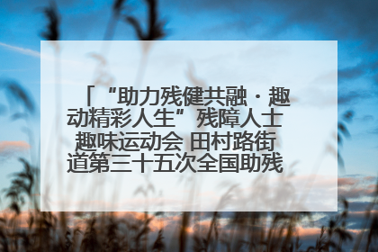 “助力残健共融・趣动精彩人生”残障人士趣味运动会 田村路街道第三十五次全国助残日主题活动圆满举办