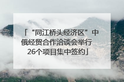 “同江桥头经济区”中俄经贸合作洽谈会举行 26个项目集中签约