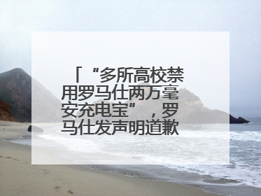 “多所高校禁用罗马仕两万毫安充电宝”，罗马仕发声明道歉：已展开核查