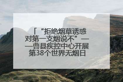 “拒绝烟草诱惑 对第一支烟说不”——曹县疾控中心开展第38个世界无烟日科普宣传活动