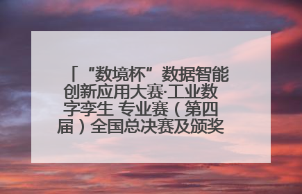 “数境杯”数据智能创新应用大赛·工业数字孪生 专业赛（第四届）全国总决赛及颁奖典礼成功举办