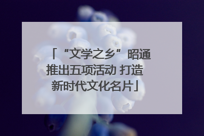 “文学之乡”昭通推出五项活动 打造新时代文化名片