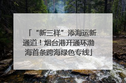 “新三样”添海运新通道！烟台港开通环渤海首条跨海绿色专线