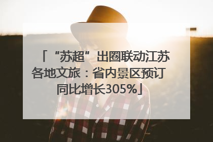 “苏超”出圈联动江苏各地文旅：省内景区预订同比增长305%