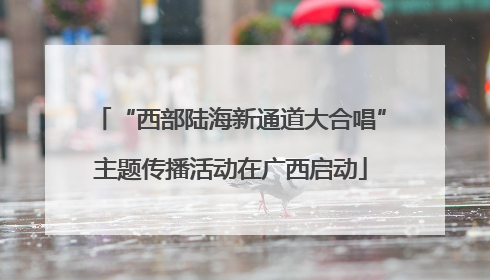 “西部陆海新通道大合唱”主题传播活动在广西启动