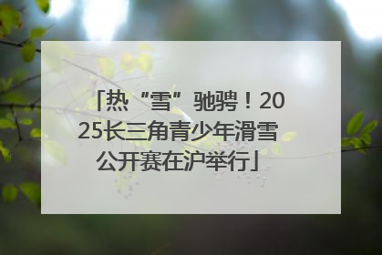 热“雪”驰骋！2025长三角青少年滑雪公开赛在沪举行