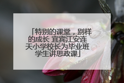 特别的课堂，别样的成长 宜宾江安连天小学校长为毕业班学生讲思政课