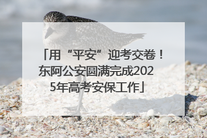 用“平安”迎考交卷！东阿公安圆满完成2025年高考安保工作