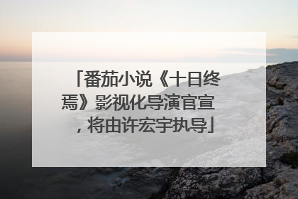 番茄小说《十日终焉》影视化导演官宣，将由许宏宇执导