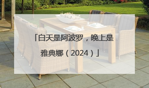 白天是阿波罗，晚上是雅典娜（2024）