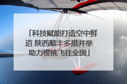 科技赋能打造空中鲜道 陕西顺丰多措并举助力樱桃飞往全国