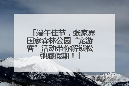 端午佳节，张家界国家森林公园“宠游客”活动带你解锁松弛感假期！