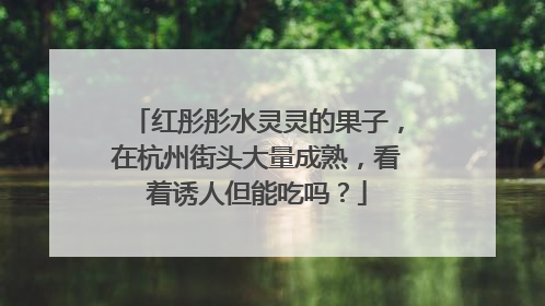 红彤彤水灵灵的果子，在杭州街头大量成熟，看着诱人但能吃吗？