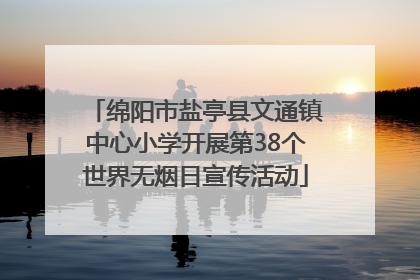 绵阳市盐亭县文通镇中心小学开展第38个世界无烟日宣传活动