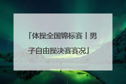 体操全国锦标赛丨男子自由操决赛赛况