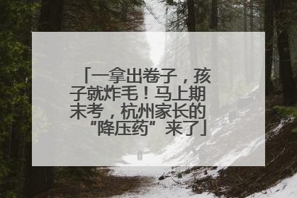 一拿出卷子，孩子就炸毛！马上期末考，杭州家长的“降压药”来了