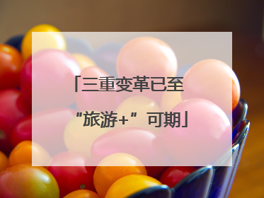 三重变革已至 “旅游+”可期