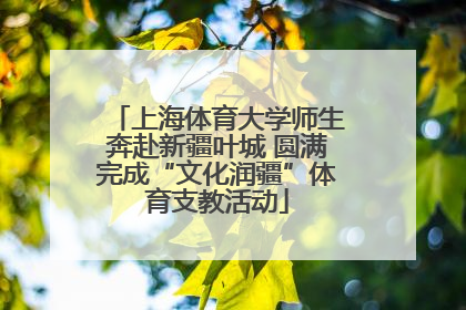 上海体育大学师生奔赴新疆叶城 圆满完成“文化润疆”体育支教活动