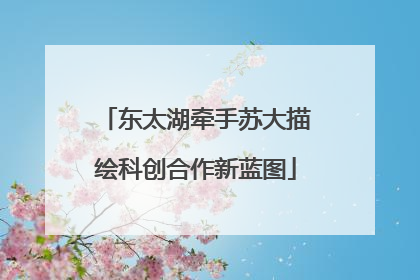 东太湖牵手苏大描绘科创合作新蓝图