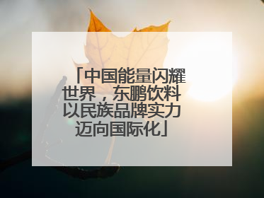 中国能量闪耀世界，东鹏饮料以民族品牌实力迈向国际化
