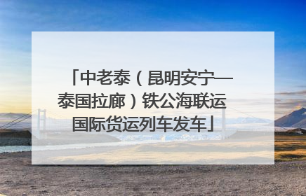 中老泰（昆明安宁—泰国拉廊）铁公海联运国际货运列车发车