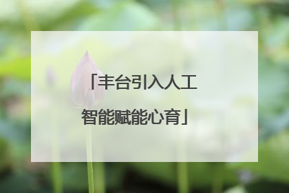 丰台引入人工智能赋能心育