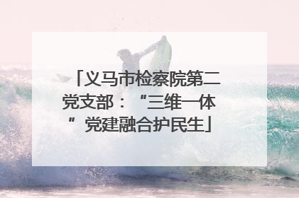 义马市检察院第二党支部：“三维一体”党建融合护民生