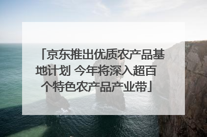 京东推出优质农产品基地计划 今年将深入超百个特色农产品产业带