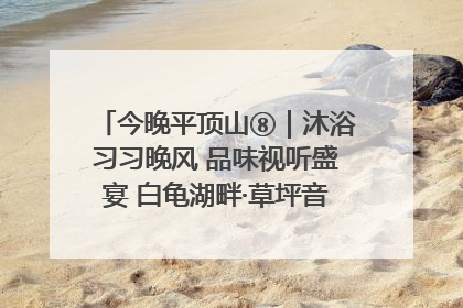 今晚平顶山⑧｜沐浴习习晚风 品味视听盛宴 白龟湖畔·草坪音乐会激情上演