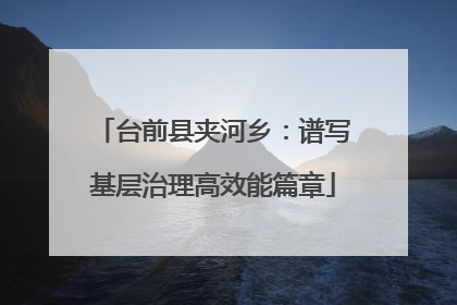 台前县夹河乡：谱写基层治理高效能篇章