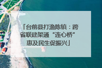 台前县打渔陈镇：跨省联建架通“连心桥” 惠及民生促振兴