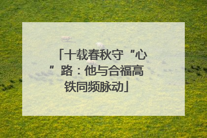十载春秋守“心”路：他与合福高铁同频脉动