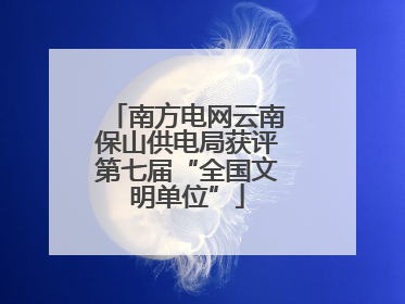 南方电网云南保山供电局获评第七届“全国文明单位”