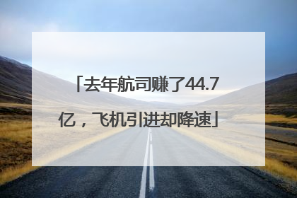 去年航司赚了44.7亿，飞机引进却降速