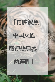 再胜波黑 中国女篮取得热身赛两连胜