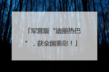 军营版“迪丽热巴”，获全国表彰！