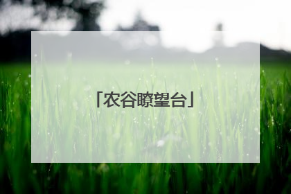 农谷瞭望台