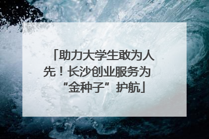 助力大学生敢为人先！长沙创业服务为“金种子”护航