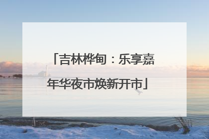 吉林桦甸：乐享嘉年华夜市焕新开市