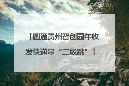 圆通贵州智创园年收发快递量“三级跳”