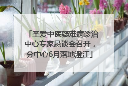 圣爱中医疑难病诊治中心专家恳谈会召开，分中心6月落地澄江