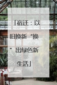 宿迁：以旧换新“换”出绿色新生活