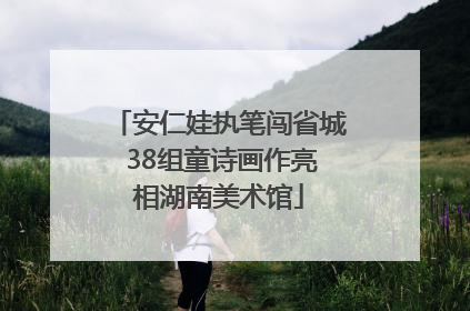 安仁娃执笔闯省城 38组童诗画作亮相湖南美术馆
