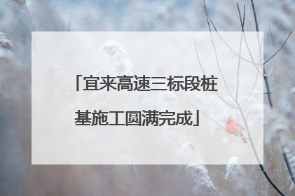 宜来高速三标段桩基施工圆满完成