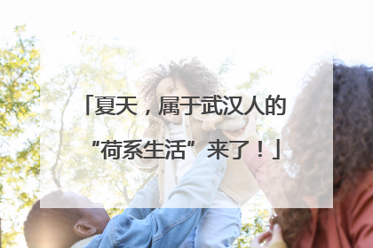 夏天，属于武汉人的“荷系生活”来了！