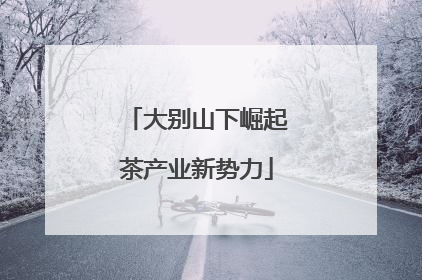 大别山下崛起茶产业新势力